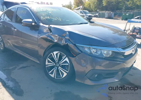 2017 Honda Civic Ex-L z USA, uszkodzony, nr VIN 2HGFC1F76HH657681